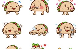 Silly Taco sticker pack media 2