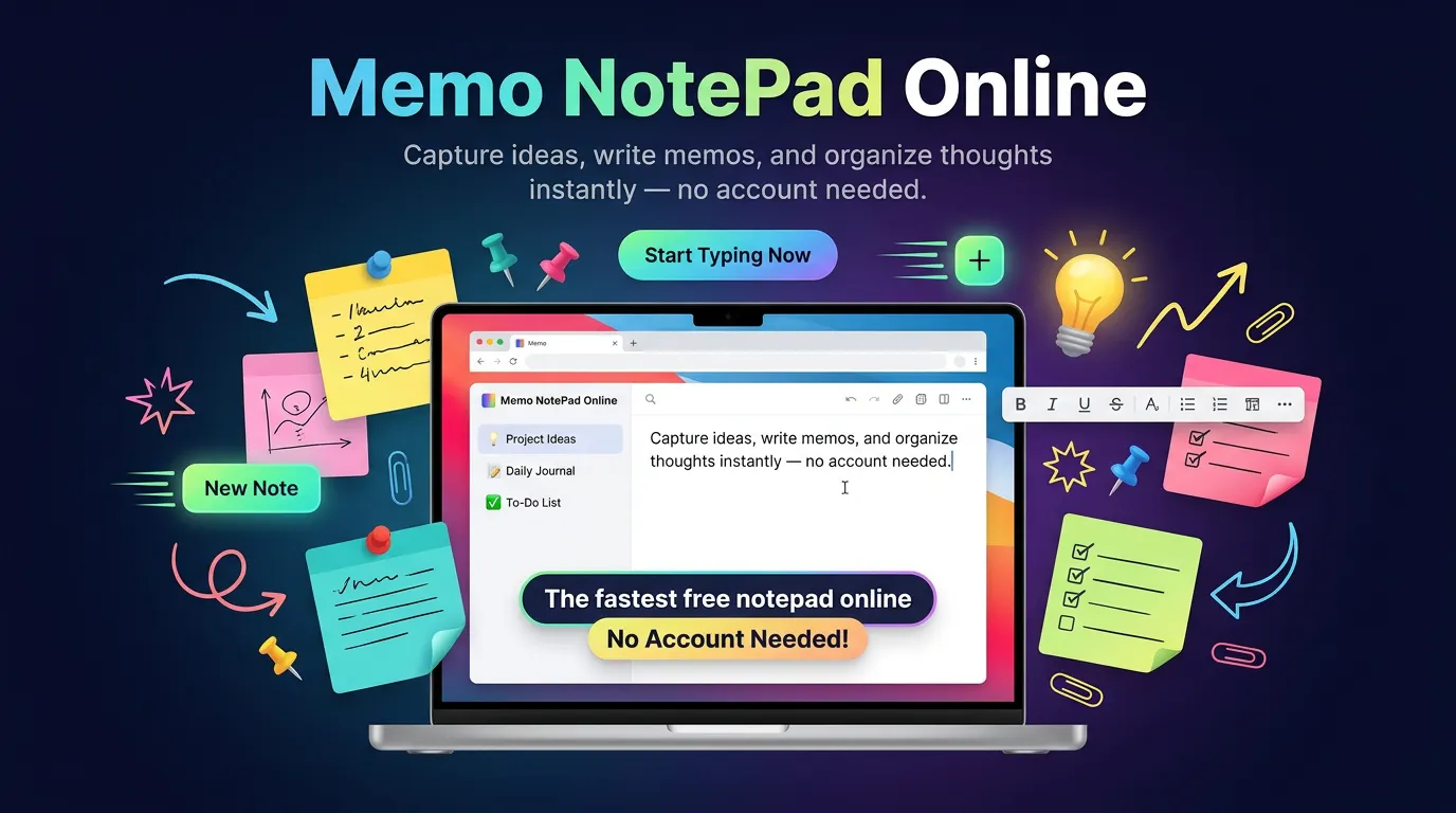 Memo Notepad Online gallery image