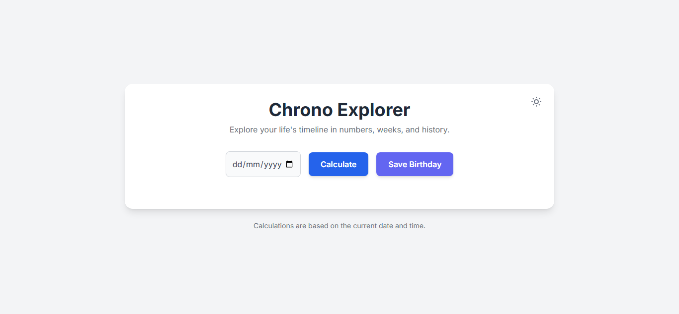 Média Chrono explorateur - La chronologie de votre vie 1