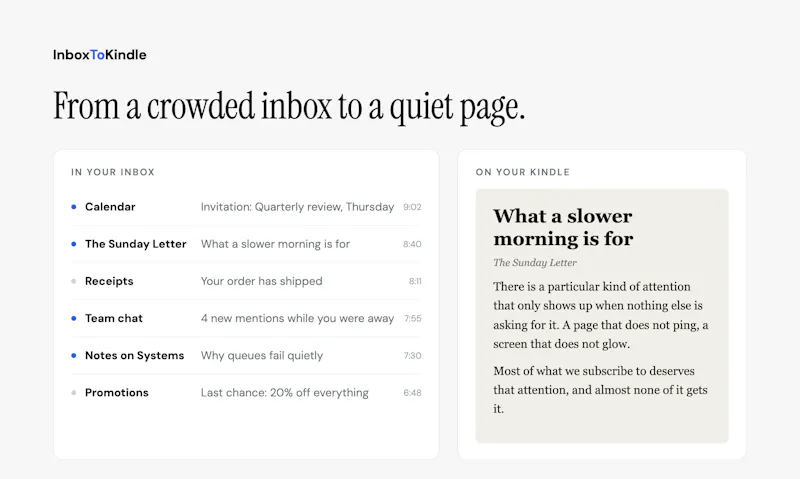 InboxToKindle screenshot 3