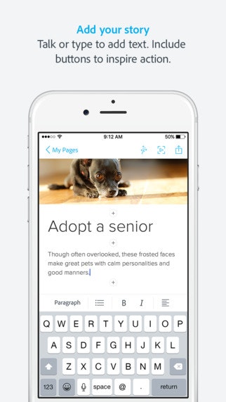 Adobe Spark Page gallery image