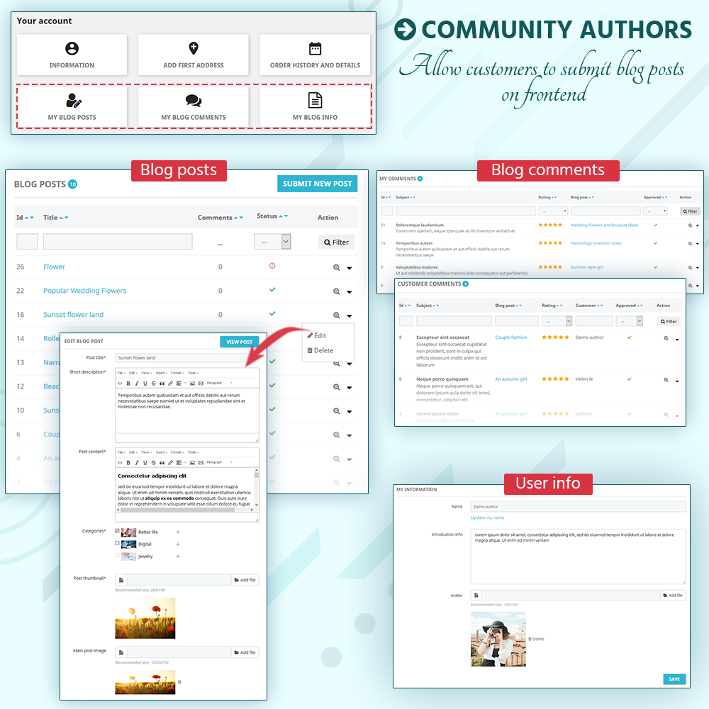  BLOG – All In 1 PrestaShop Blog Module gallery image
