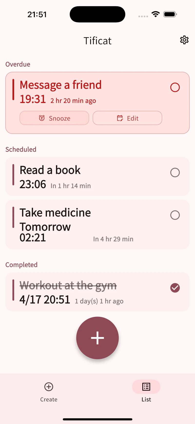 Tificat screenshot 2
