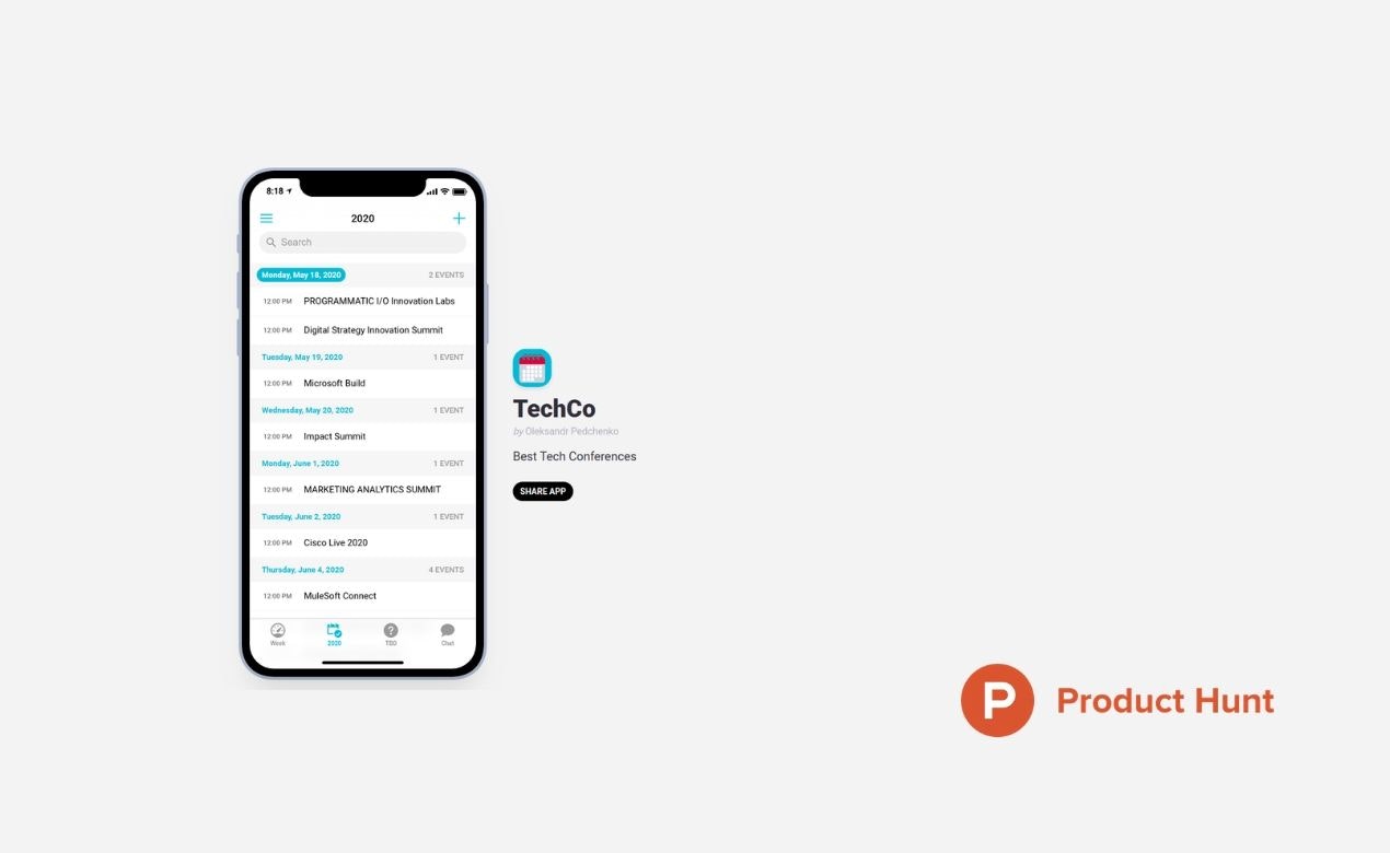 TechCO Events App gallery image