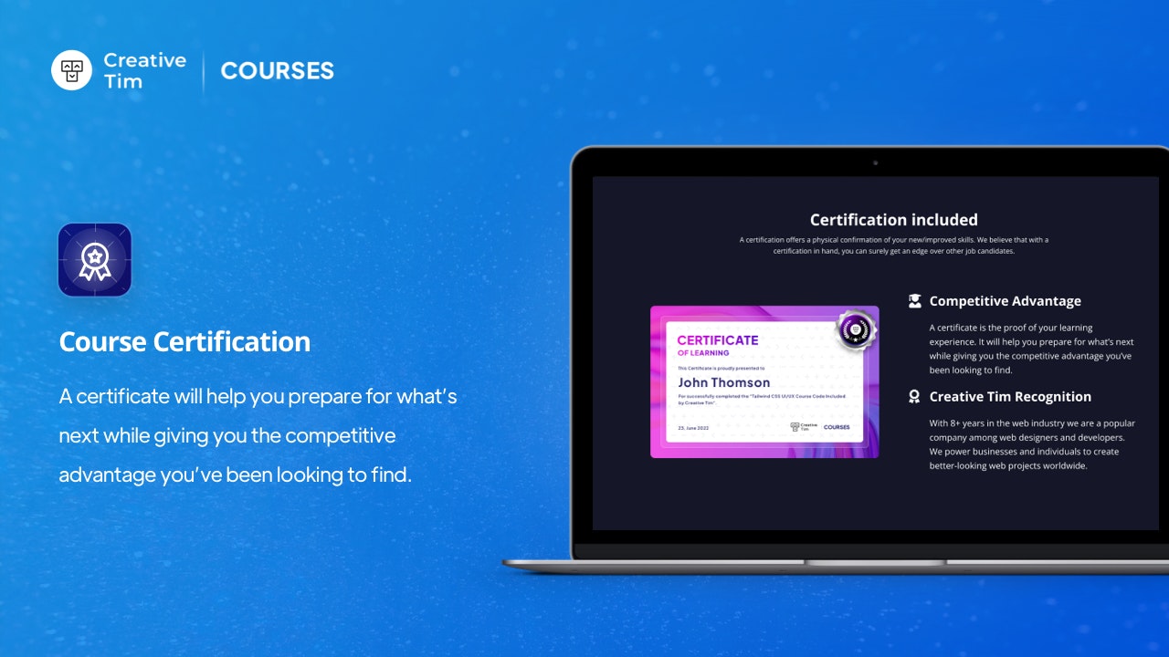 Kursus reka bentuk UI/UX Tailwind CSS media 4