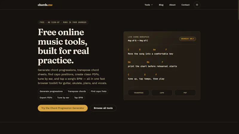 Chords.me screenshot 1