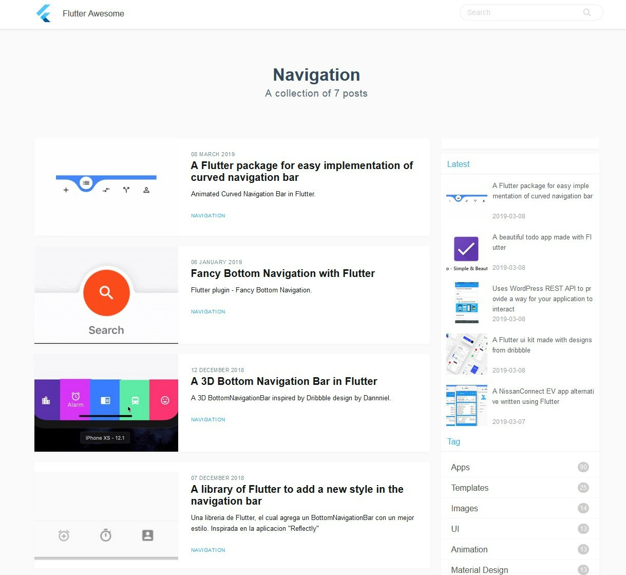 Flutter Awesome gallery image