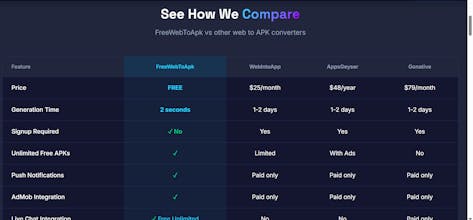 FreeWebToApk gallery image