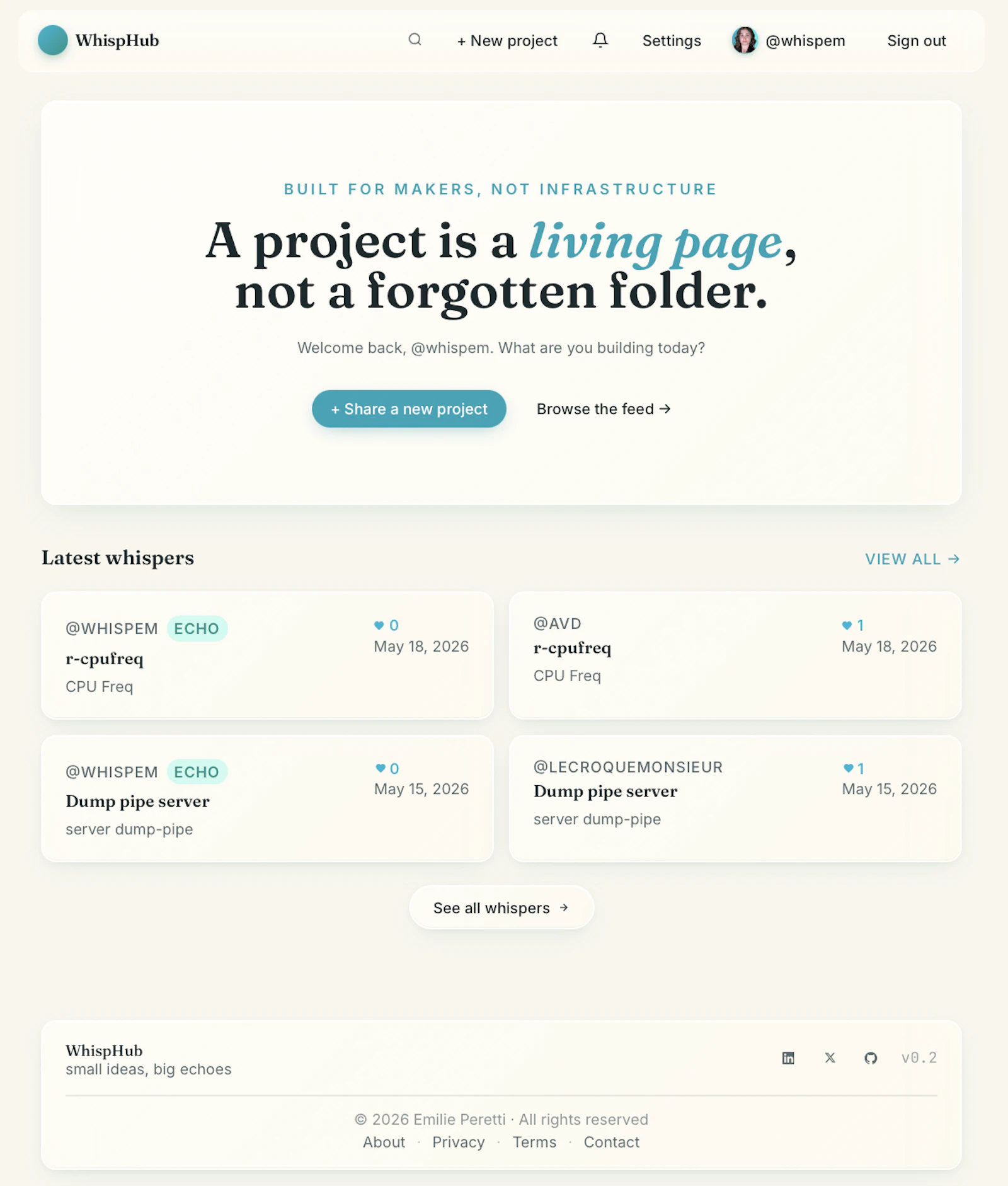 WhispHub screenshot 1