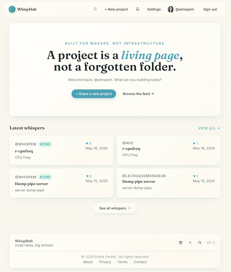 WhispHub screenshot 1