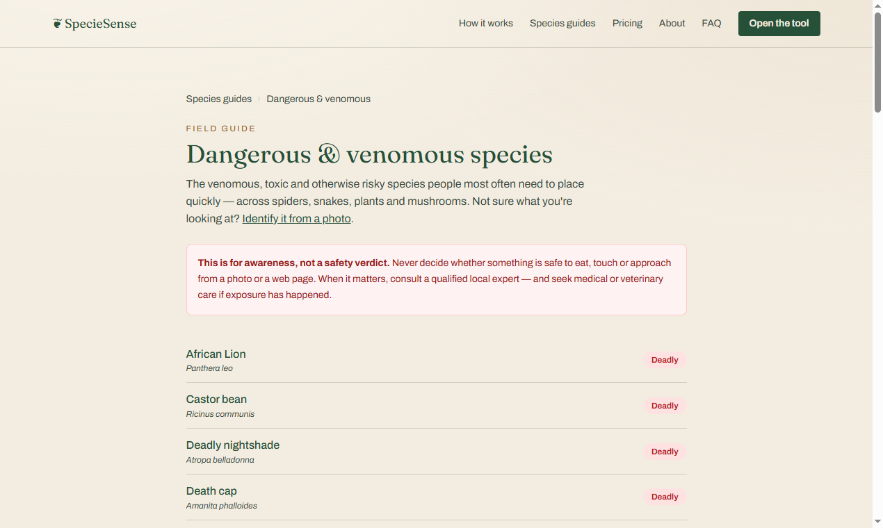 SpecieSense gallery image