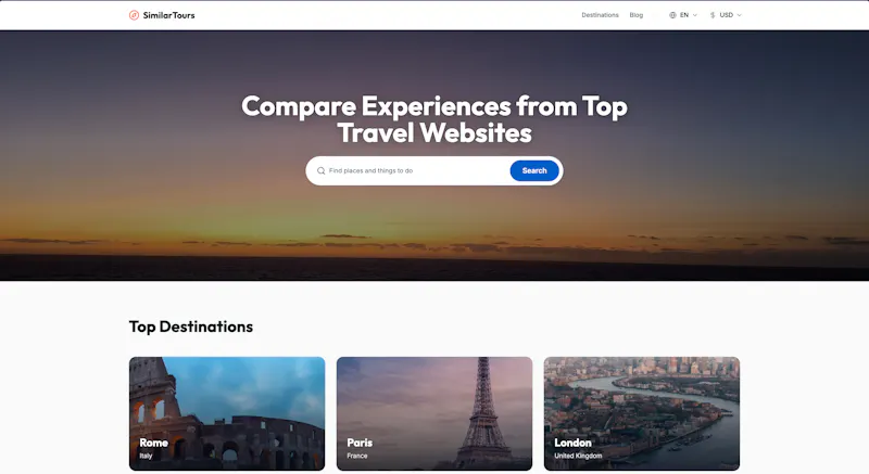 SimilarTours screenshot 1