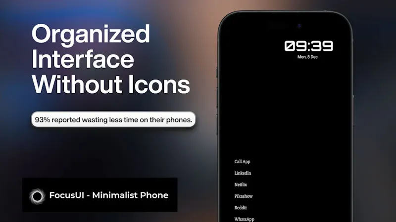Focus Minimalist Phone screenshot 1