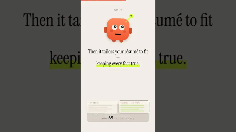 Klepify screenshot 1 (video preview)