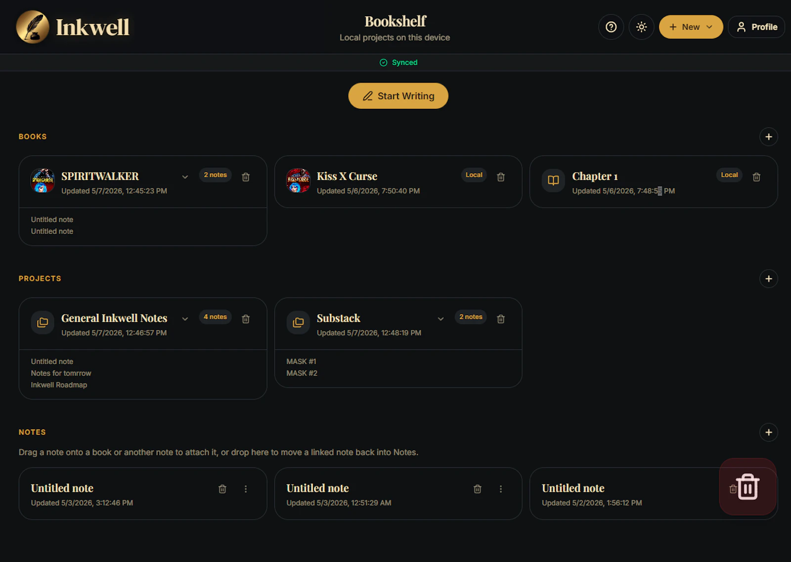 Inkwell screenshot 2