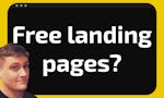 HTML-only static landing page template image