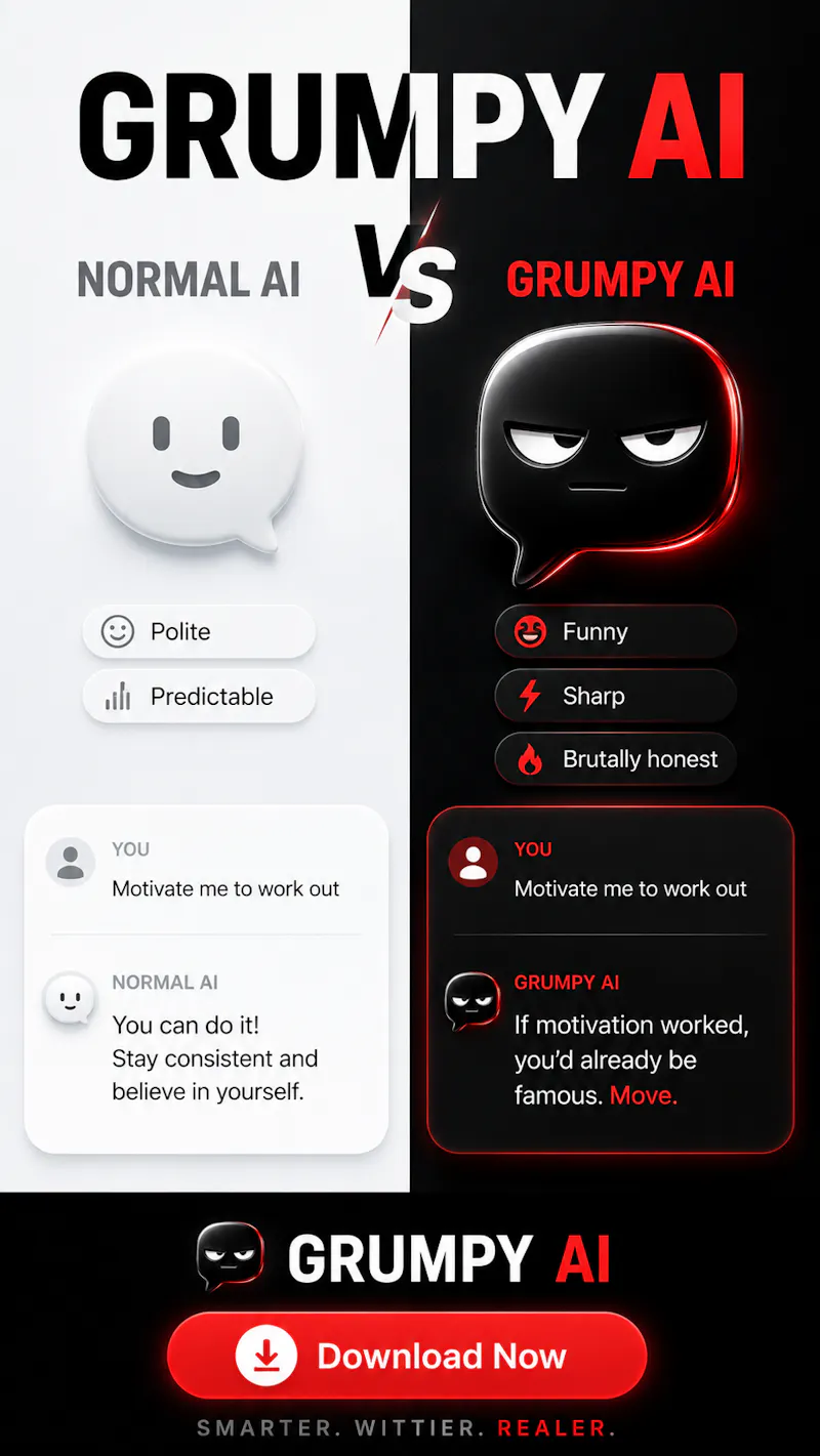 Grumpy AI - The sarcastic version of AIs screenshot 2