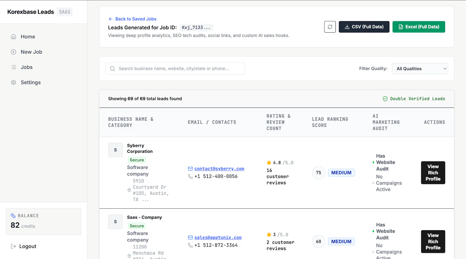 Korexbase screenshot 4