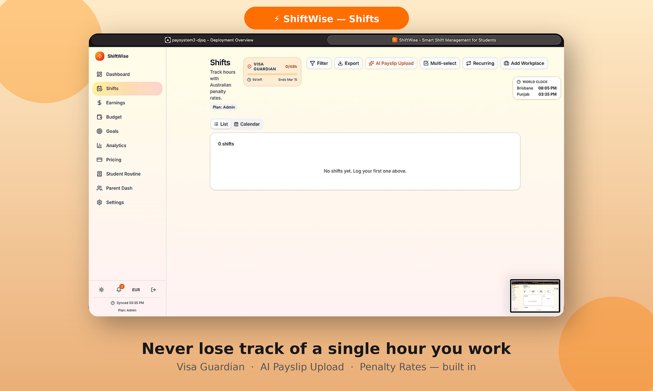 ShiftWise gallery image