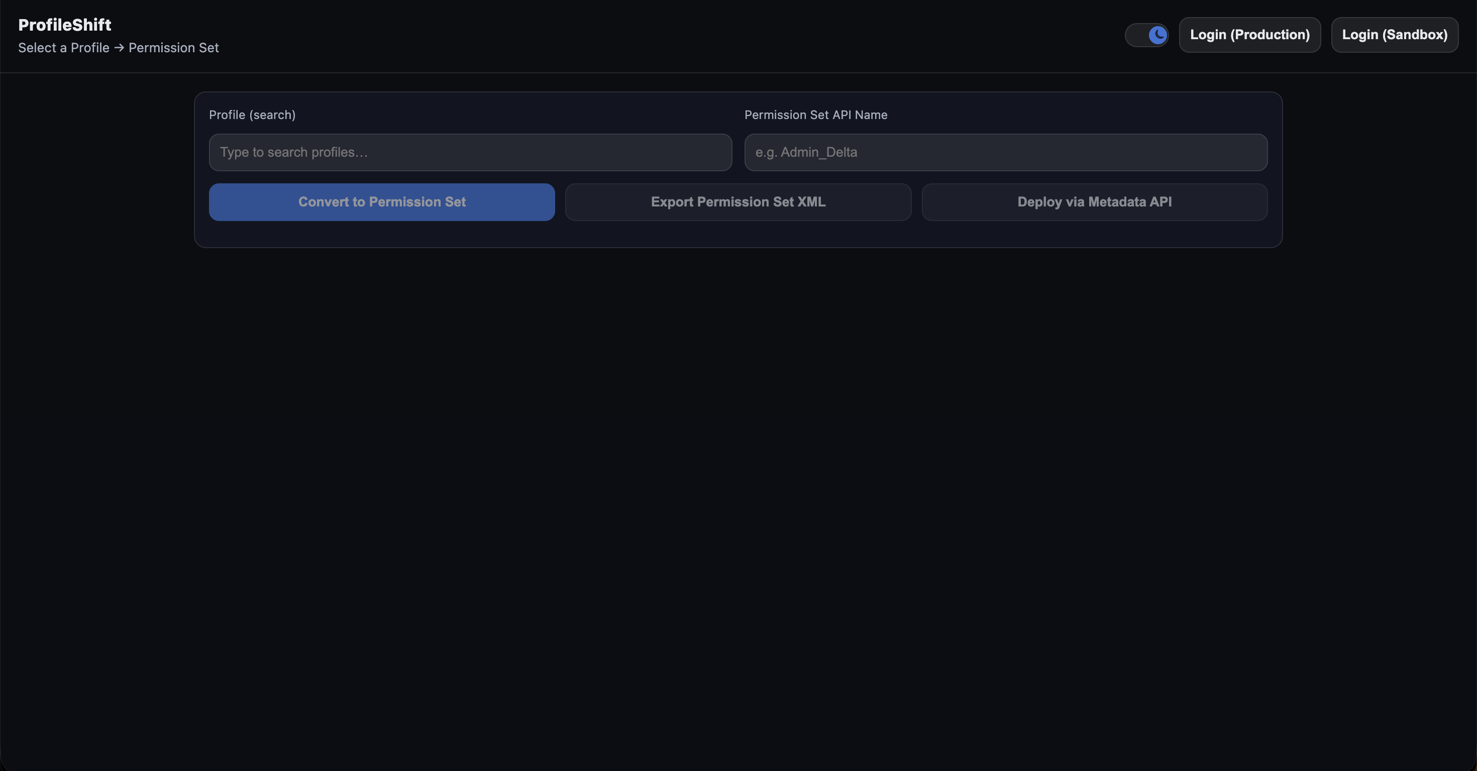 ProfileShift – Profile to Permission Set gallery image