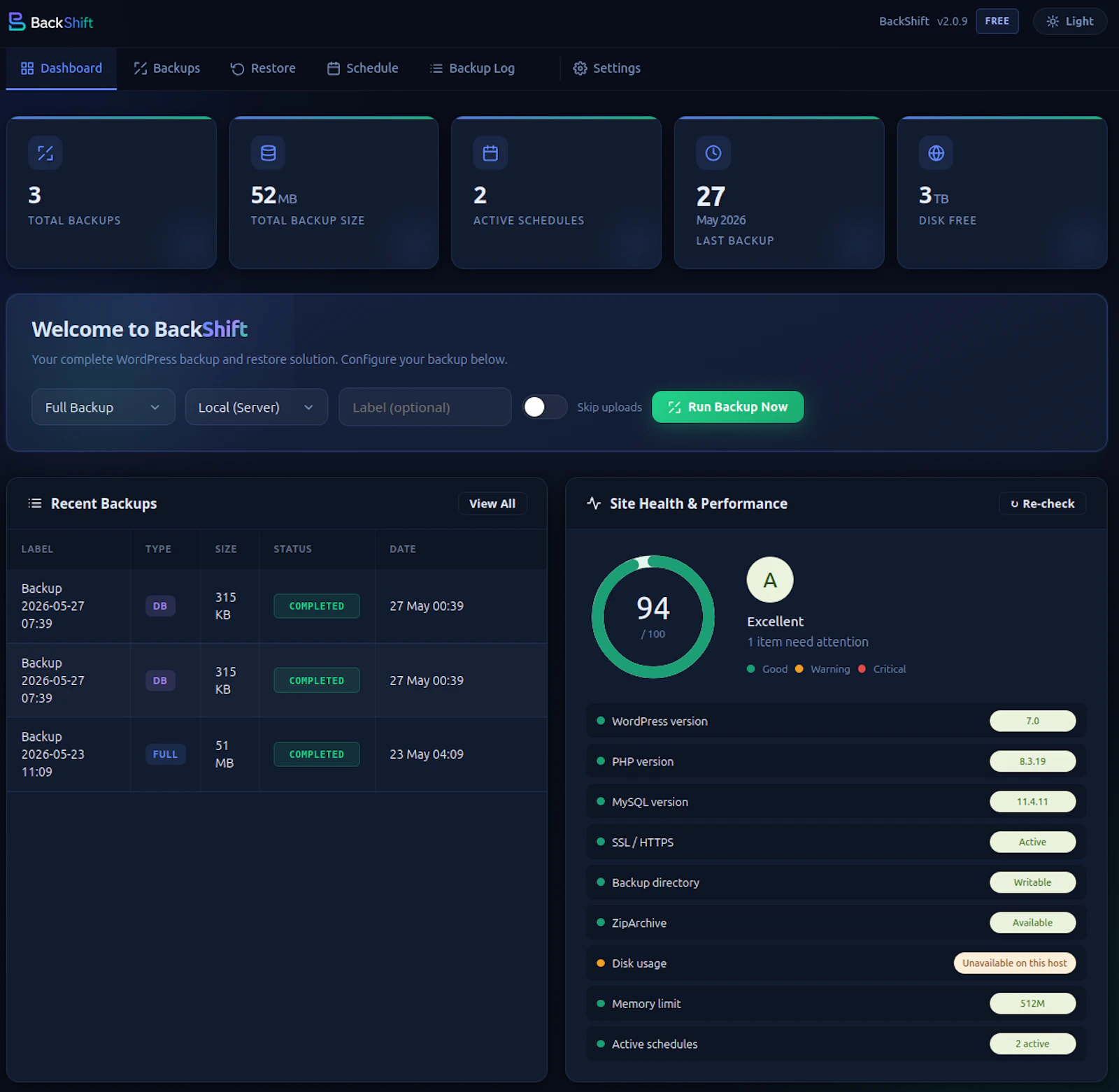 BackShift screenshot 3