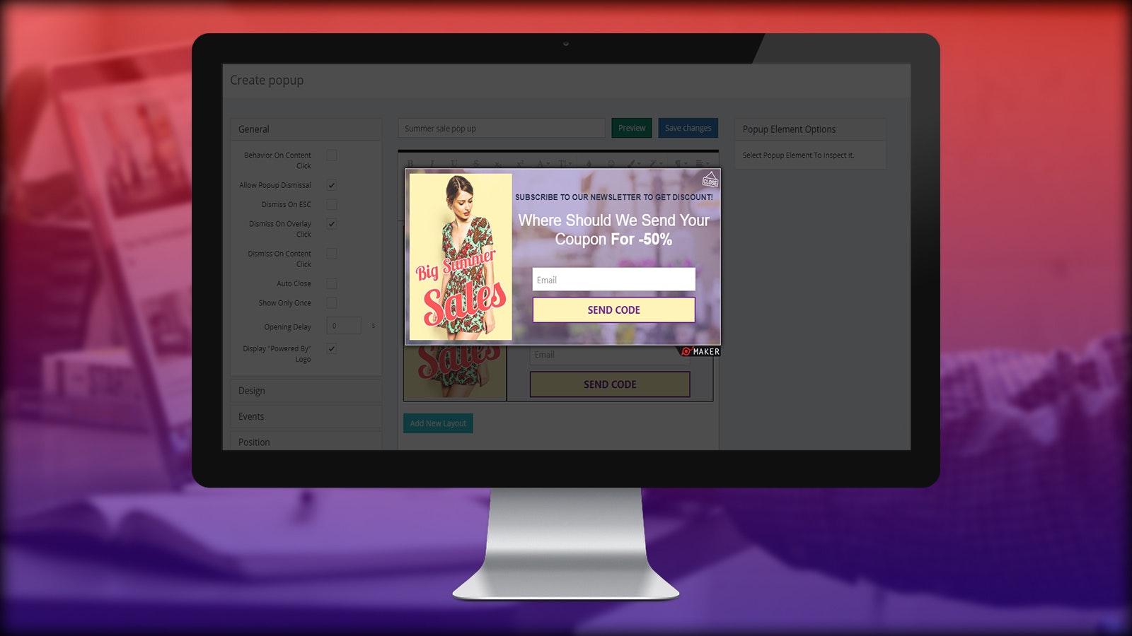 Popup Maker gallery image