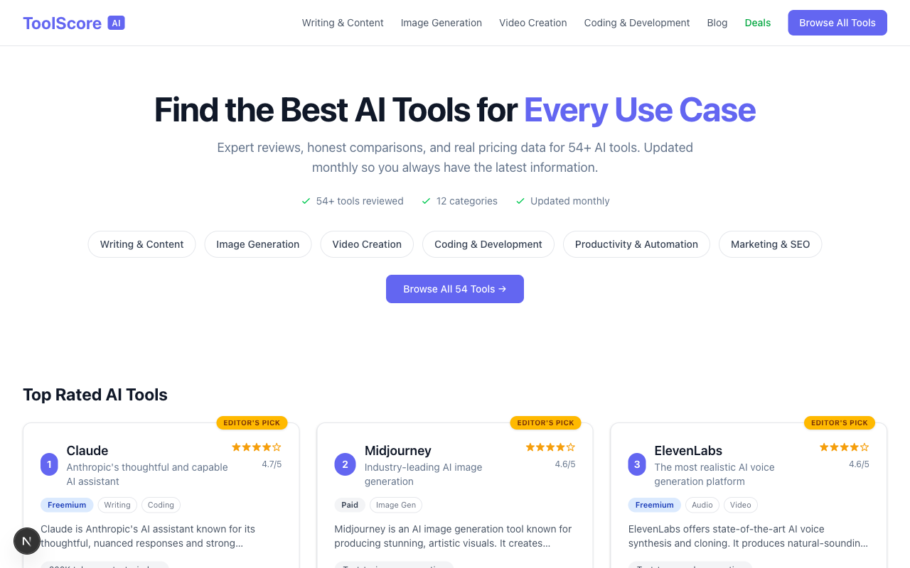 ToolScore AI gallery image