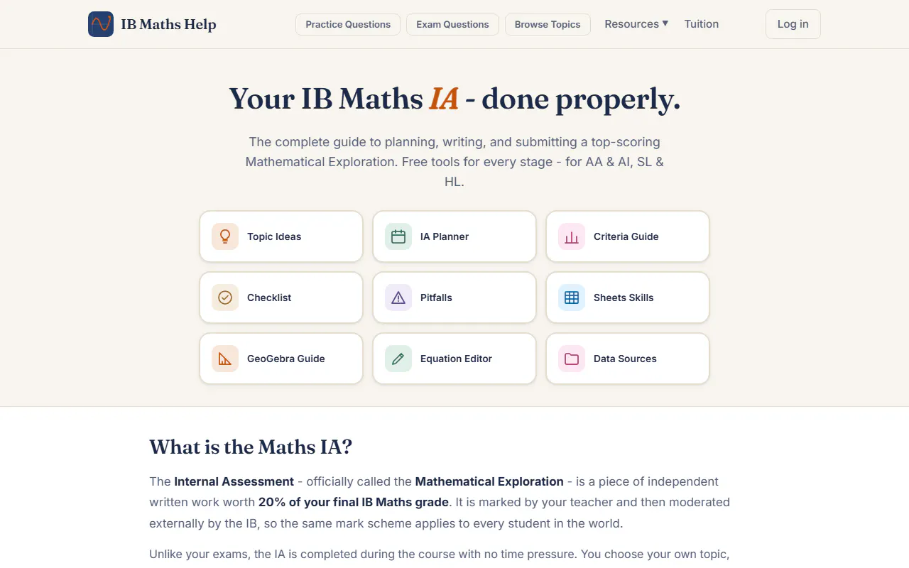 IB Maths Help gallery image