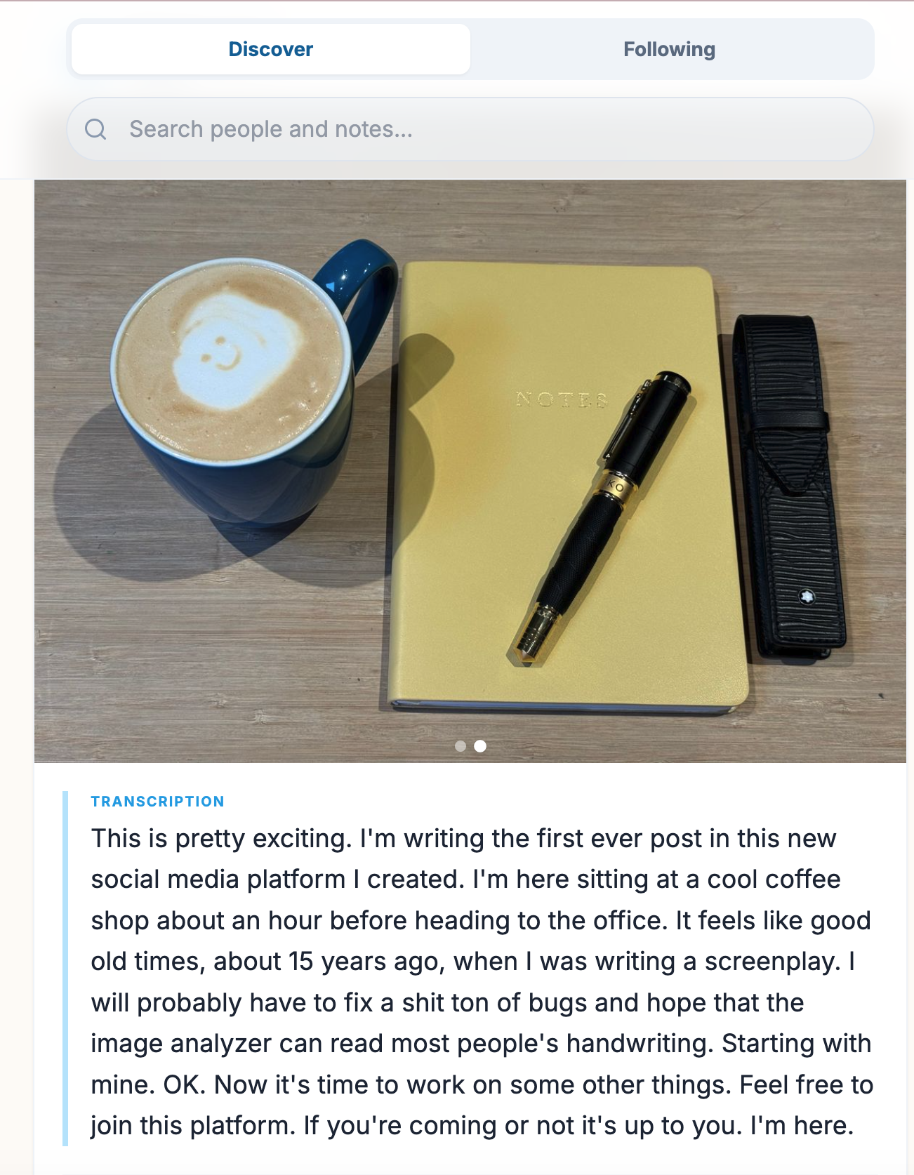 The Social Notebook gallery image