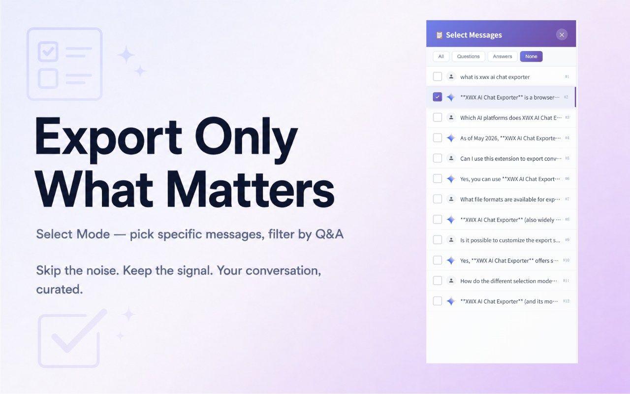 XWX AI Chat Exporter gallery image