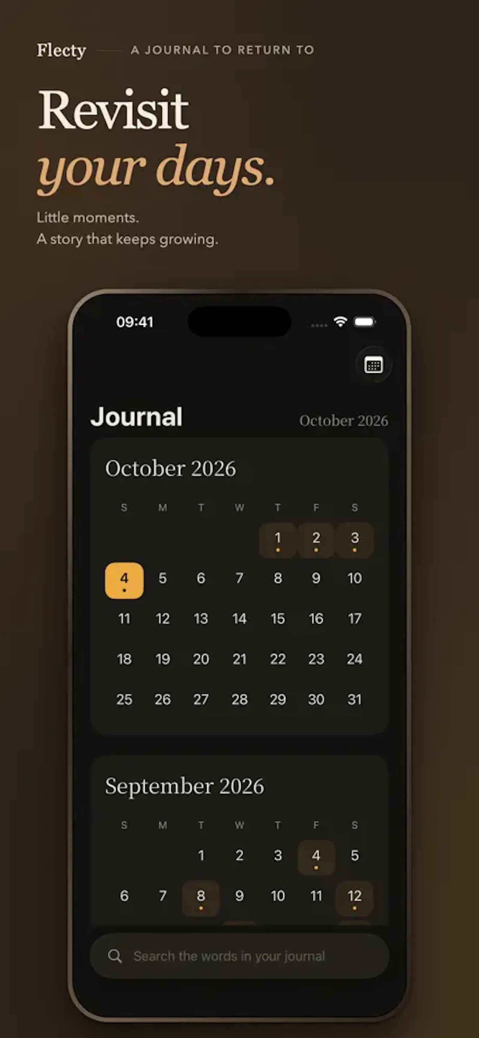 Flecty - voice journal app screenshot 6