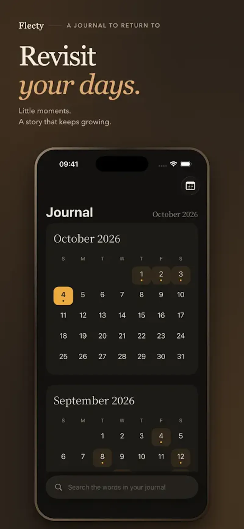 Flecty - voice journal app screenshot 6