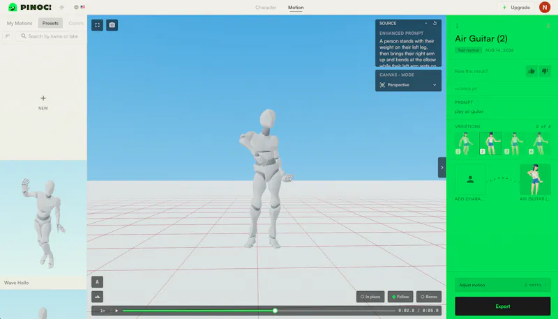 PINOC screenshot 2