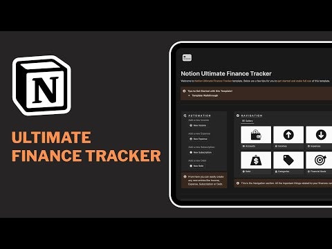 startuptile Notion Ultimate Finance Tracker-Track and manage all your finances at one place effortlessly