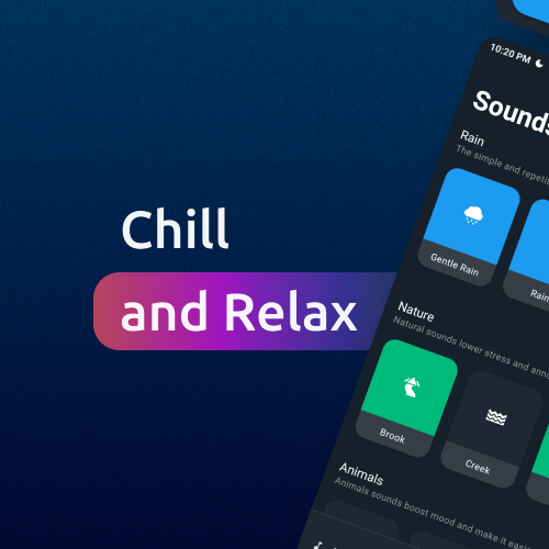 Chillax - Slaap en ontspannende geluiden