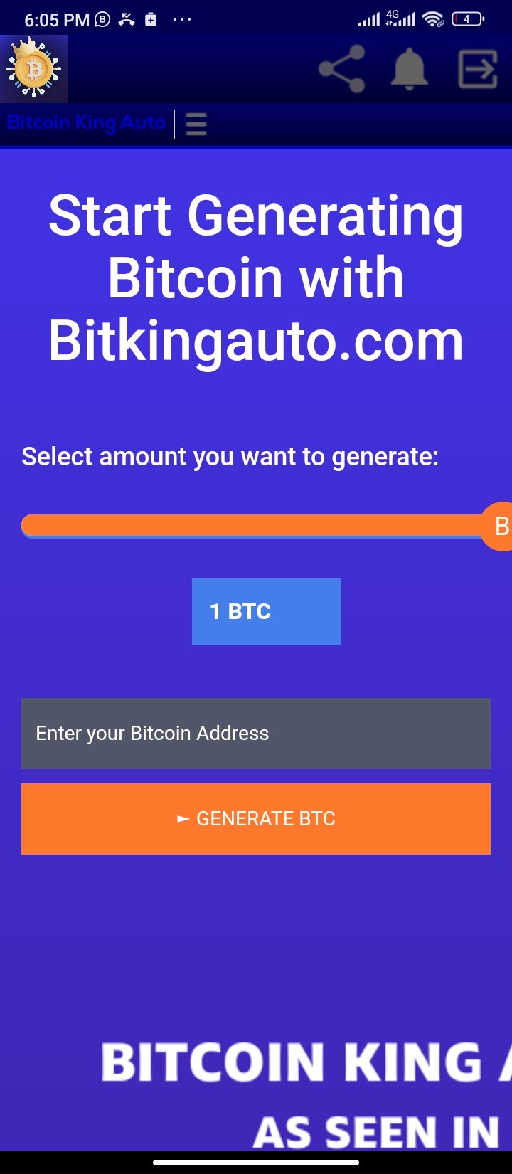 ビットコインキングオート - ビットコインジェネレーター - ビットコインウォレットアドレスに実際のビットコインを生成しますメディア4