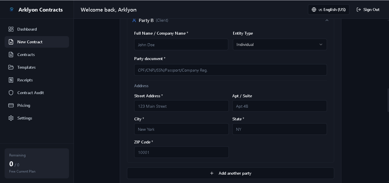 Arklyon Contracts gallery image