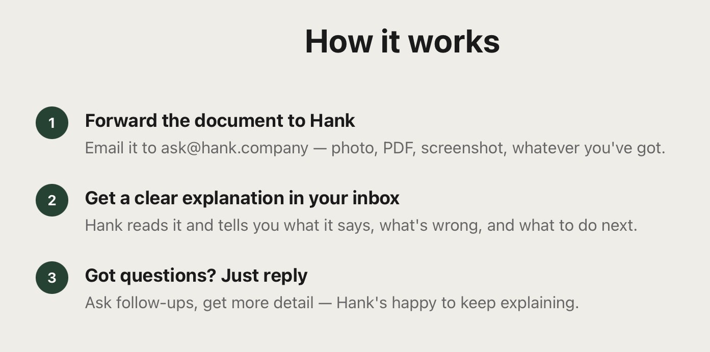 just ask Hank gallery image