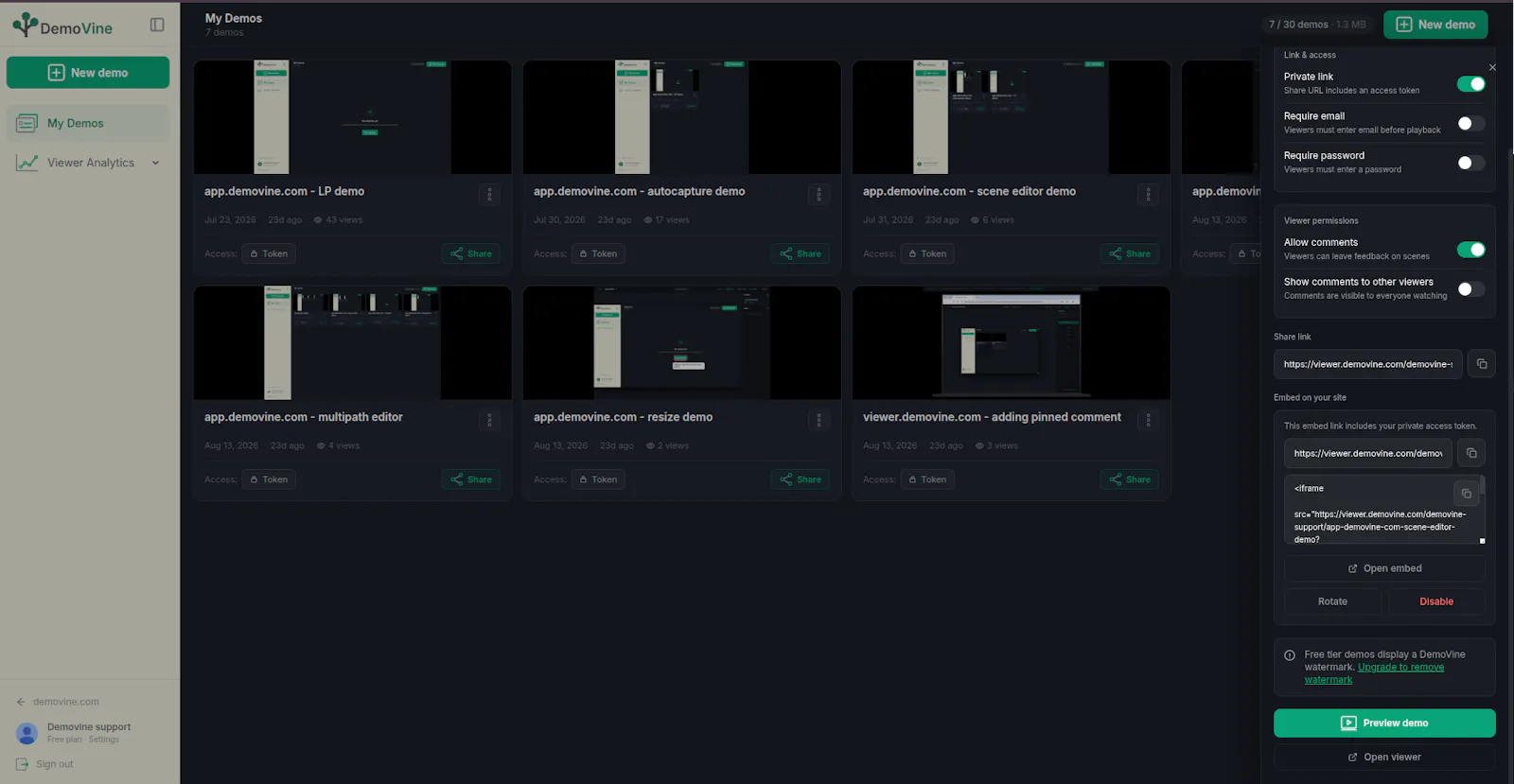 DemoVine screenshot 8