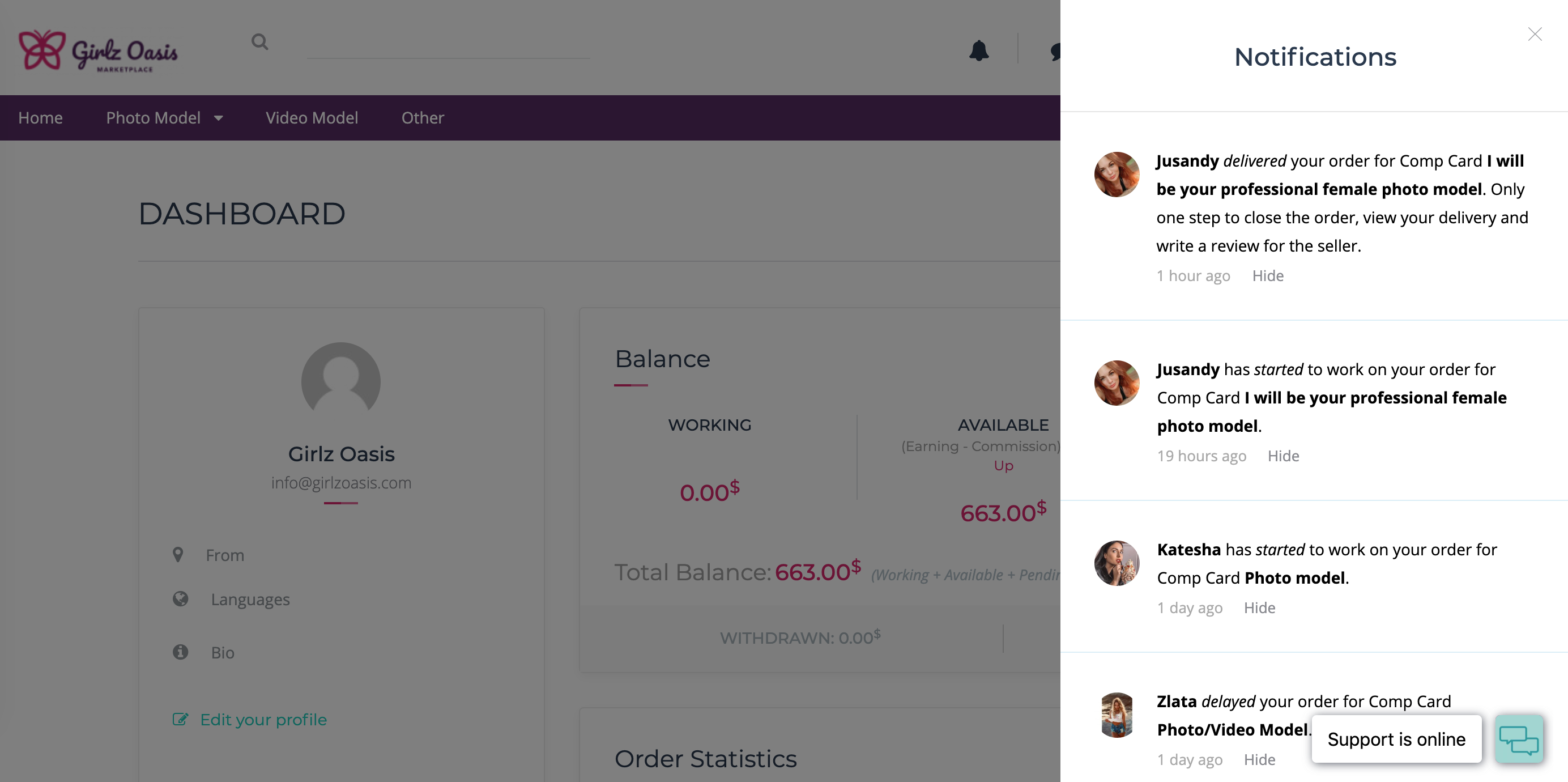 Girlz Oasis Marketplace gallery image