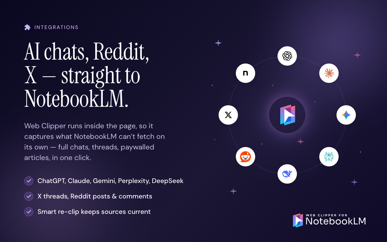 Web Clipper for NotebookLM gallery image