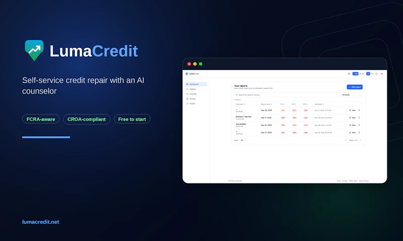 LumaCredit screenshot 1