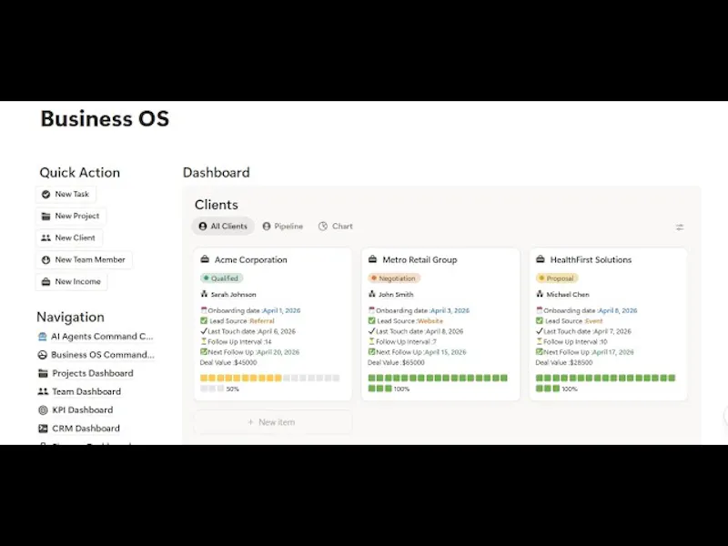 AI-Powered Business OS  screenshot 1 (video preview)