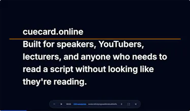 CueCard — Free Online Teleprompter gallery image