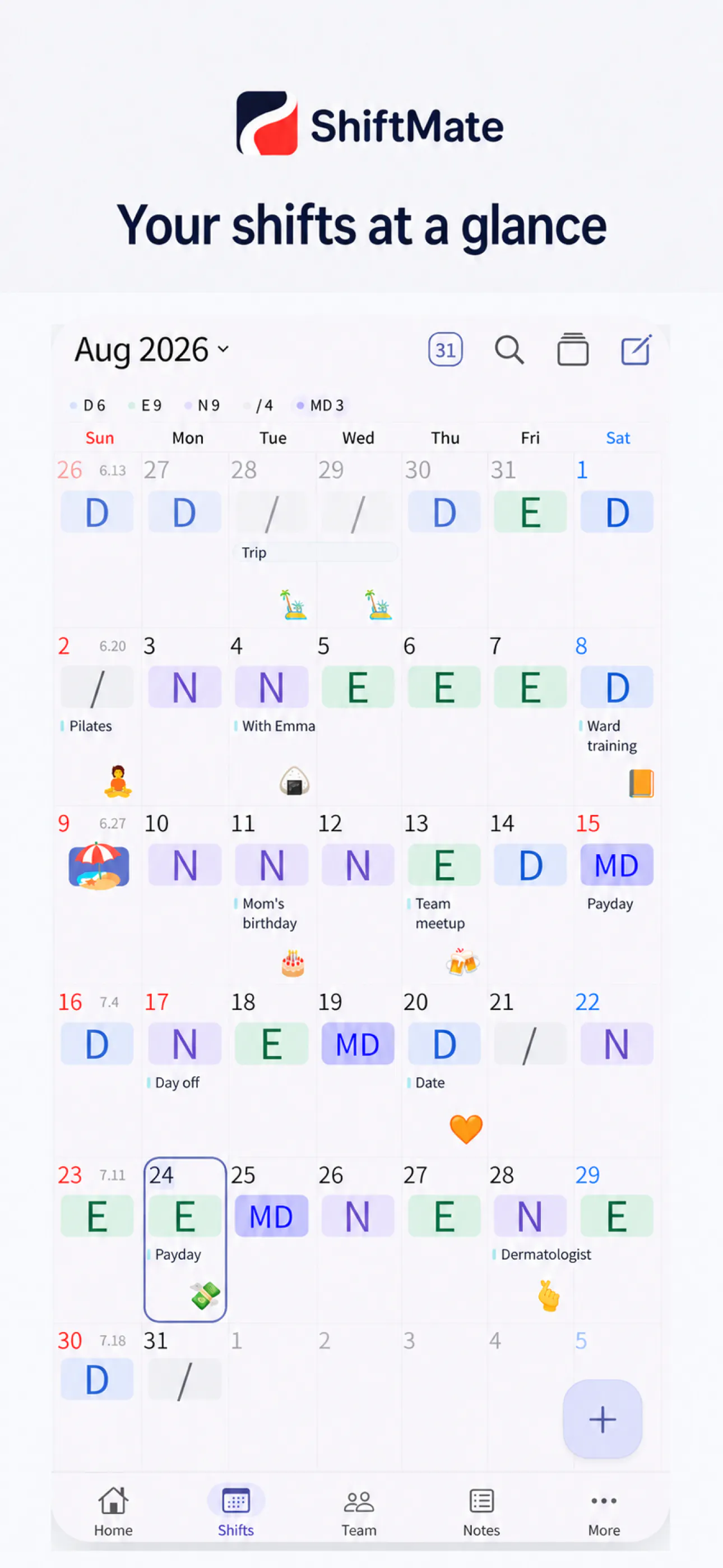 ShiftMate - Nurse shift calendar gallery image