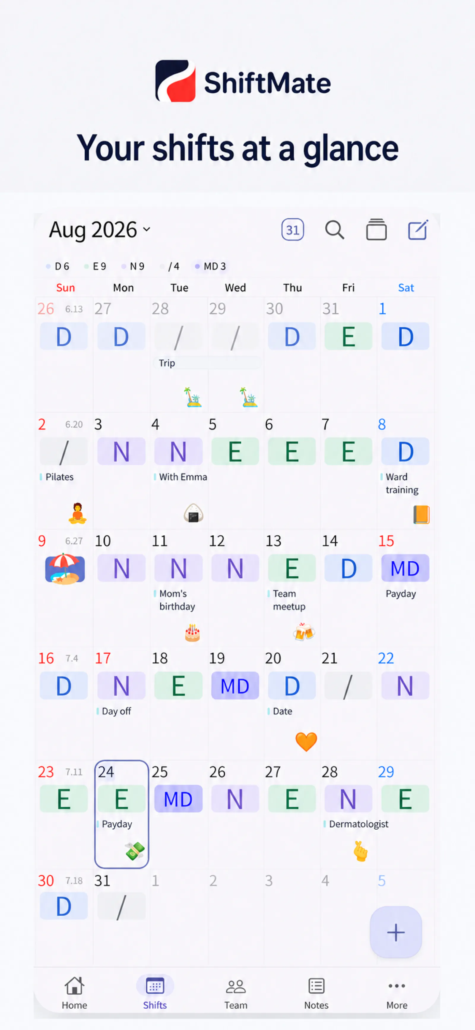 ShiftMate - Nurse shift calendar screenshot 3