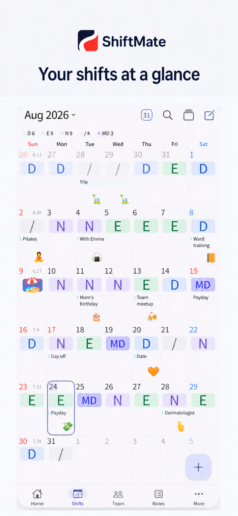 ShiftMate - Nurse shift calendar screenshot 3