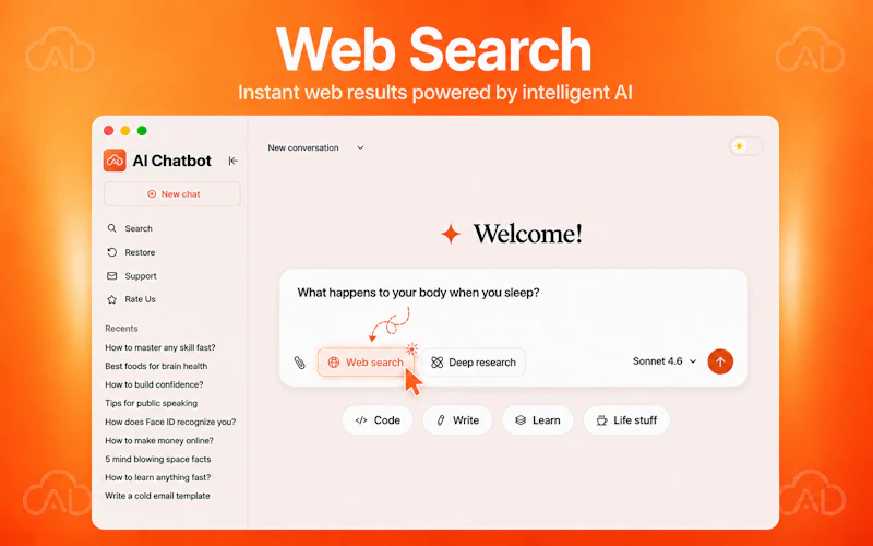 𝗖𝗹𝗼𝘂𝗱𝗶𝗮 𝗖𝗵𝗮𝘁: Ask AI Anything screenshot 2