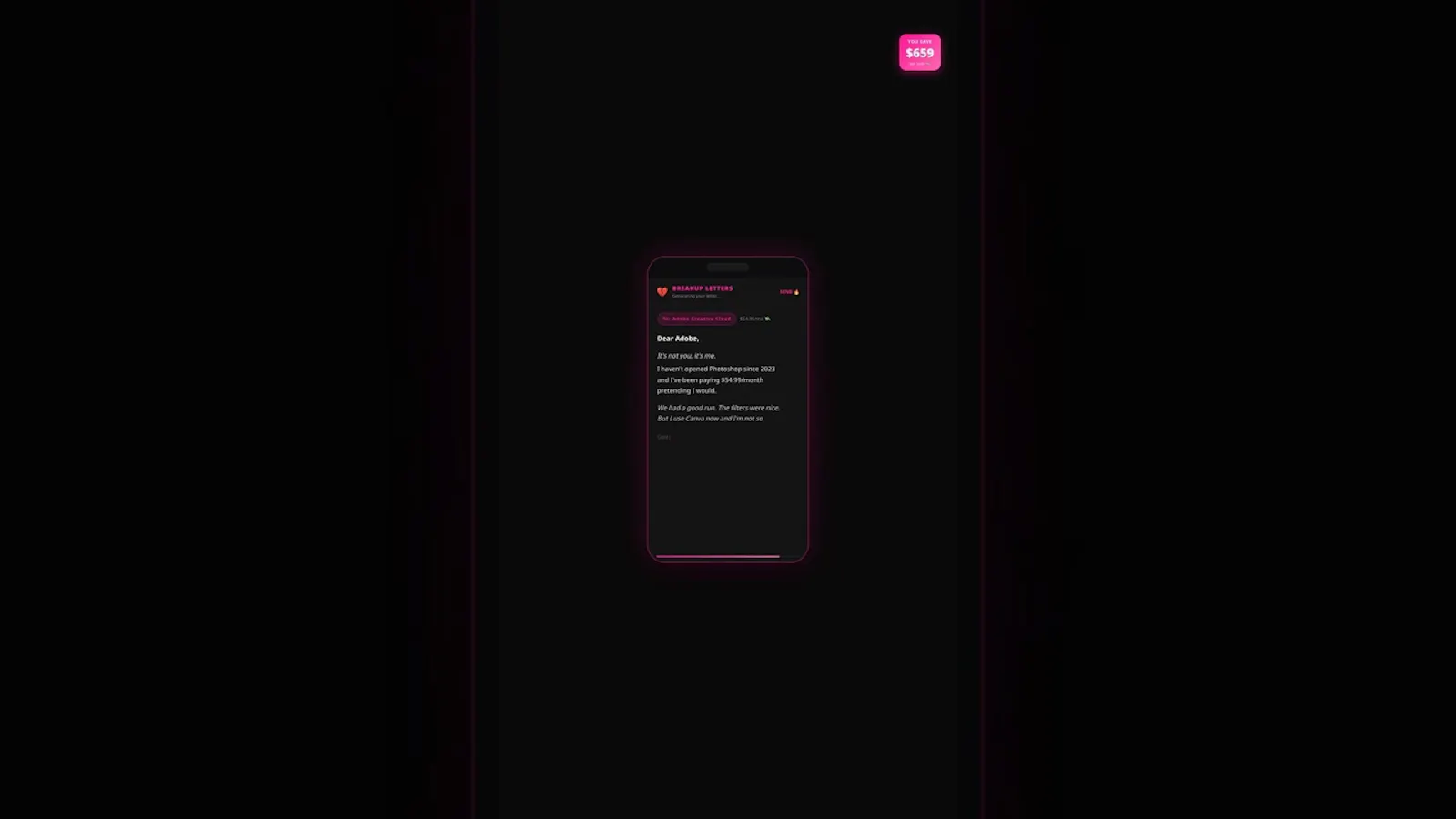 My app breaks up with my subscriptions screenshot 1 (video preview)