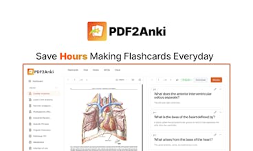 PDF a tarjetas didácticas generadas por IA: Una imagen que muestra un documento de PDF siendo convertido en tarjetas didácticas generadas por IA, resaltando la transformación fluida habilitada por PDF2Anki.
